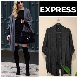 Express Oversized Three Quarter Sleeve Cardigan
